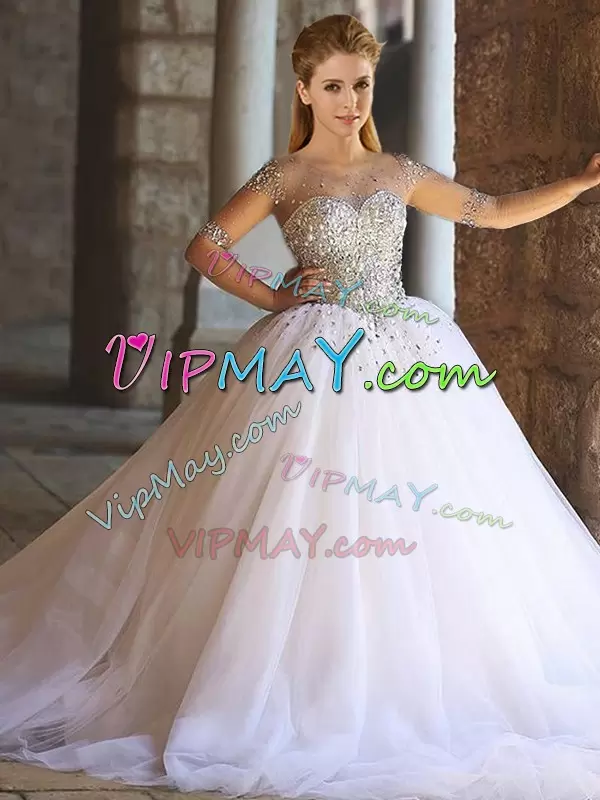 Sweetheart Sleeveless Tulle Quinceanera Dresses Appliques Lace Up