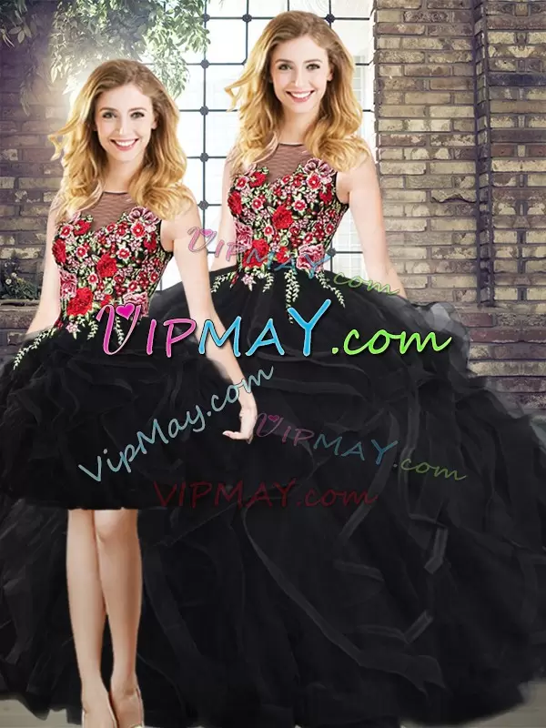 black and red quinceanera dress,black charro quinceanera dress,black quinceanera dress,three pieces quinceanera dress,3 piece formal dress,quinceanera dress with detachable skirts,detachable quinceaneraes dress,detachable quinceanera dress,embroidered bridal gown,floral embroidered quinceanera dress,embroidery quinceanera dress,quinceanera dress with embroidery,see through neckline quinceanera dress,western quinceanera convertable dress,western quinceanera dress,western style quinceanera dress,colorful quince dress,ruffled charro quinceanera dress,ruffled quinceanera dress,ruffled layers quinceanera dress,wholesale plus size formal dress,quinceanera dress wholesale china,wholesale quinceanera dress,