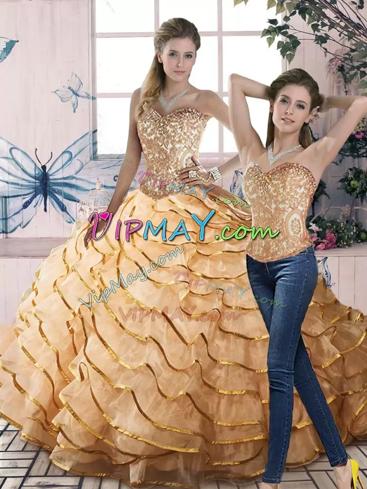 gold yellow quinceanera dress,gold quinceanera dress,ruffled organza quinceanera dress,quinceanera mall 2 piece dress,quinceanera dress great gatsby 2 piece,ruffled layers quinceanera dress,2 piece quinceanera dress,