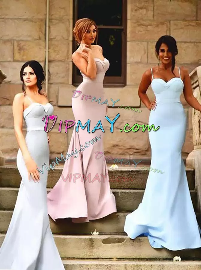 Stylish Ruching Wedding Party Dress Grey Zipper Sleeveless Brush Train