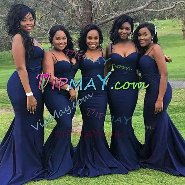 navy satin bridesmaid dress,long navy blue mother of the bride dress,spaghetti straps bridesmaid dress,8th grade formal dress with straps,mermaid color bridesmaid dress,mermaid tight bridesmaid dress,satin mermaid bridesmaid dress,short train bridesmaid dress,bodycon formal dress,mermaid bridesmaid dress,wholesale bridesmaids dress,