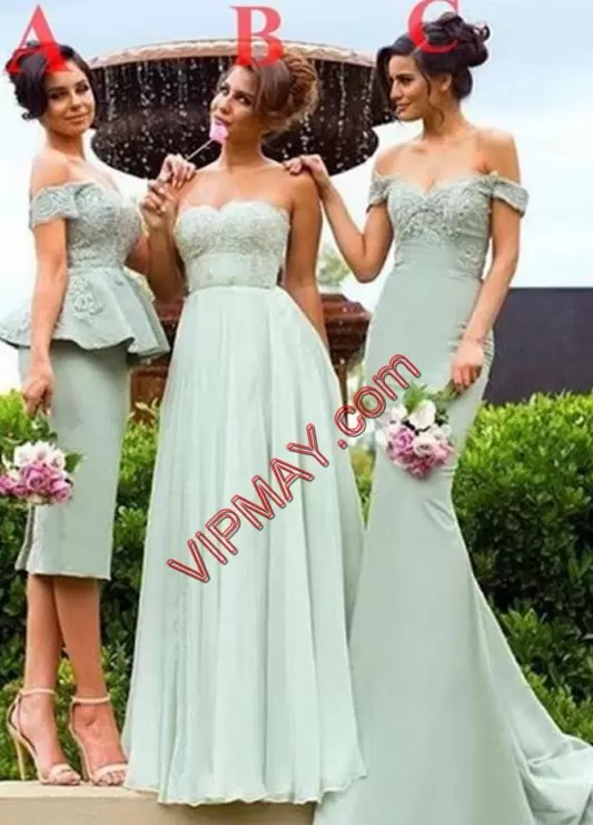 Discount Sweetheart Sleeveless Chiffon Wedding Party Dress Lace