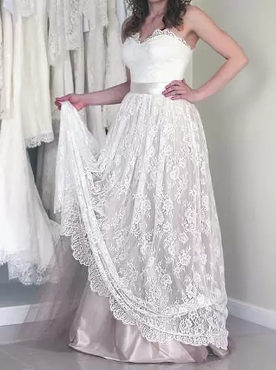 Beading and Lace Wedding Dresses White Lace Up Sleeveless Floor Length