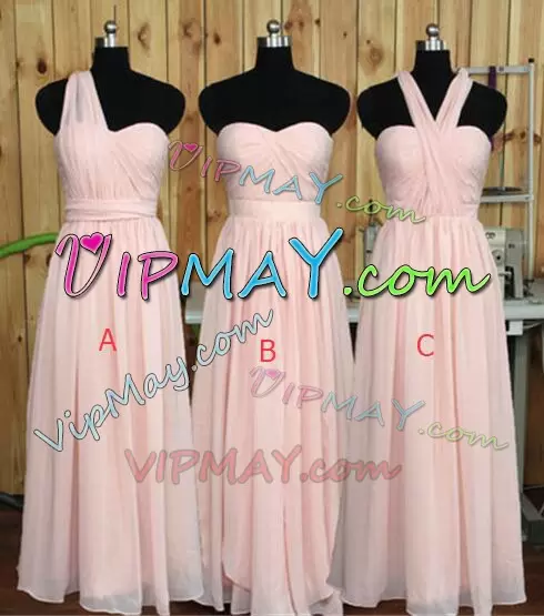 Flare Pink Halter Top Ruching Court Dresses for Sweet 16 Sleeveless