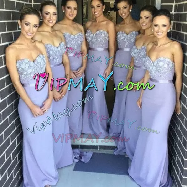 Sleeveless Floor Length Beading and Lace Lace Up Wedding Guest Dresses with Blue Sweep Train