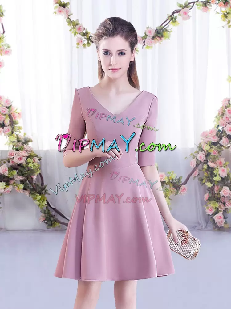 wholesale formal dress usa,junior short formal dress,cheap short bridesmaid dress,scoop neckline bridesmaid dress,dusty pink bridesmaid dress,