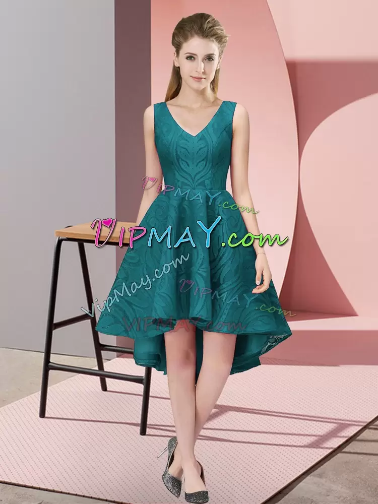 Best Lace Sleeveless High Low Wedding Guest Dresses and Lace