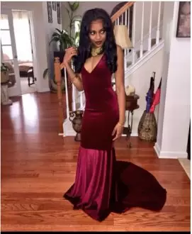 Comfortable Wine Red Sleeveless Sweep Train Ruching Homecoming Party Dress