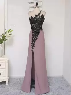Classical Black Lace Up Sweetheart Beading and Lace Prom Dress Satin Sleeveless Sweep Train