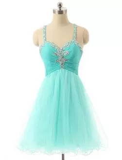 Cheap Beaded Short Prom Dress with Straps
