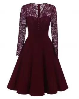White and Burgundy V-neck Neckline Beading and Lace Prom Gown Long Sleeves Lace Up