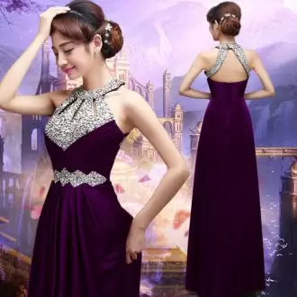 Suitable White and Dark Purple Sweetheart Neckline Beading and Lace Formal Dresses Sleeveless Lace Up