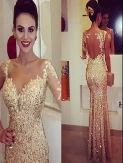 Gold Homecoming Party Dress Prom and Party with Sequins Sweetheart Sleeveless Backless