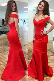 Comfortable Red Sleeveless Beading and Lace Floor Length Prom Homecoming Dress