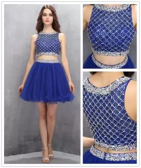 Dramatic Mini Length Royal Blue Homecoming Dress Online Scoop Sleeveless