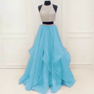 Flare Burgundy and Teal Sleeveless Tulle Homecoming Dress for Prom and Party
