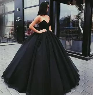 Black Sweetheart Simple Sexy Ball Gown Prom Dress Free Shipping