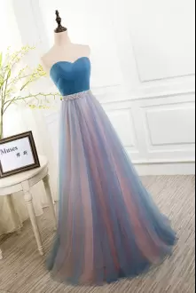 Grey Backless Dama Dress for Quinceanera Ruching Sleeveless Floor Length