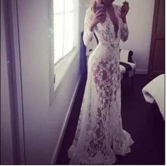 Unique Lace Up Wedding Gown White for Wedding Party with Lace Brush Train