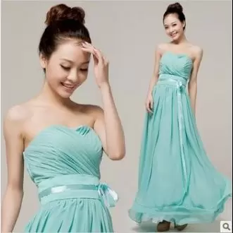Deluxe Turquoise Zipper Bridesmaid Gown Ruching and Belt Sleeveless Floor Length