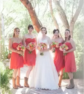 Captivating Red Sleeveless Chiffon Bridesmaids Dress for Wedding Party